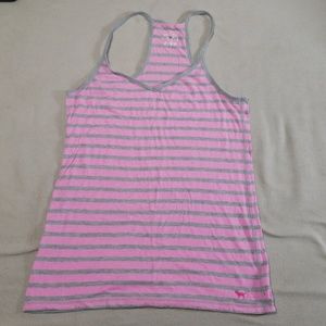 Striped Pink Sleep Racerback Tank